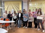 В День беременных приняли участие в мастер-классе "Русский стиль"